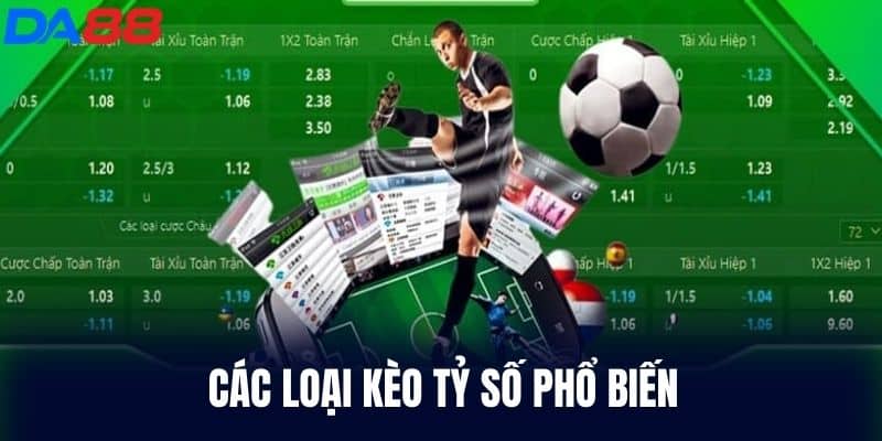 Các loại kèo tỷ số phổ biến